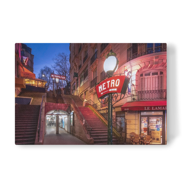 Leinwandbild "Metro" artboxONE - Städte,Reise,Architektur,Städte / Paris,Reise / Länder