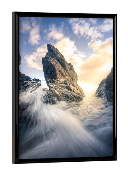 Poster mit schwarzem Rahmen "Krachende Rubine" artboxONE - Natur,Reise,Reise / Strand und Meer,Reise / Länder