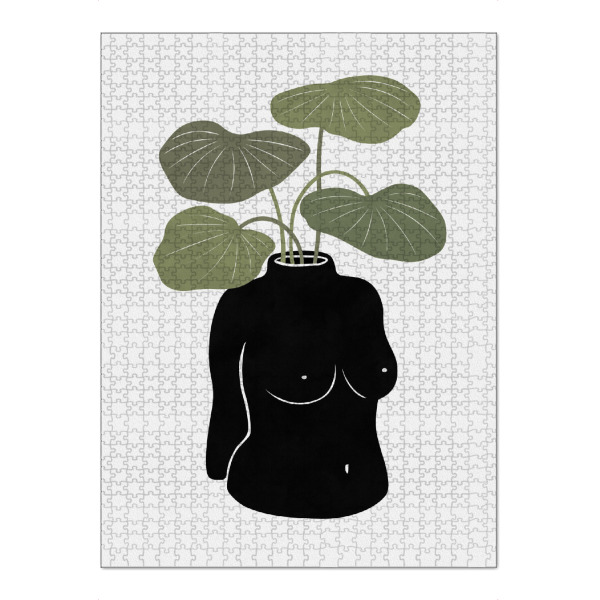 Puzzle Ravensburger "Boob-Tanical-Vase" artboxONE - Natur,Floral,Menschen,Arcadia,Lustig