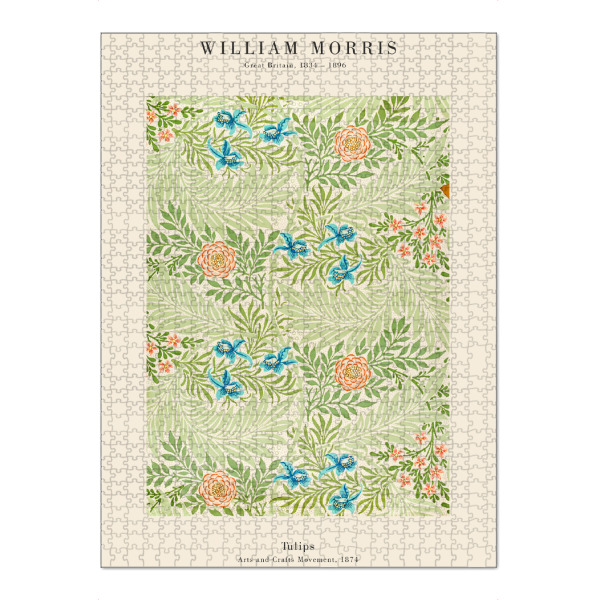 Puzzle Ravensburger "William Morris - Larkspur Duo" artboxONE - Natur,Floral