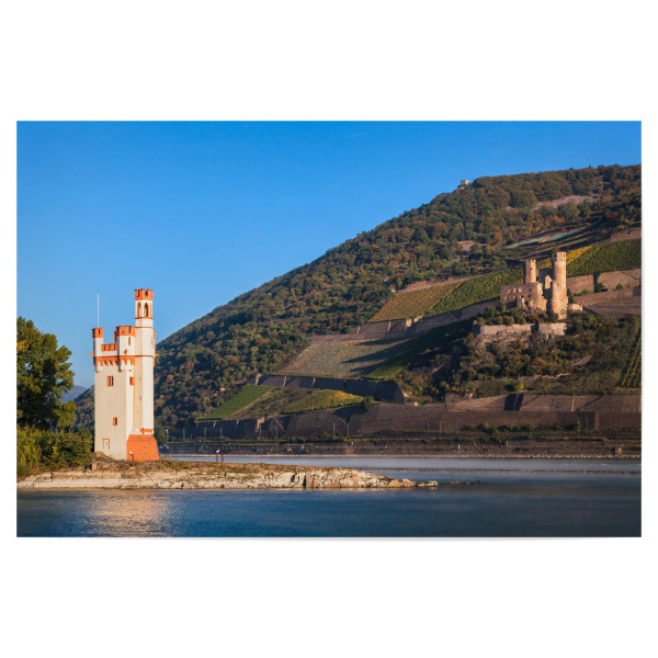 Poster 30x20 cm "Bingen am Rhein, Mittelrheintal" artboxONE - Reise,Architektur