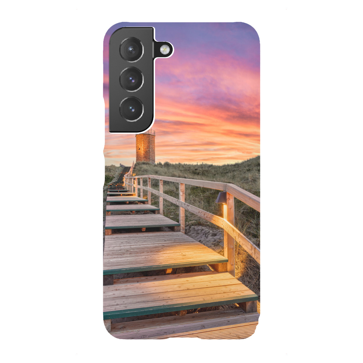 Samsung Galaxy "Quermarkenfeuer Rotes Kliff Sylt" Premium-Case Handyhülle artboxONE