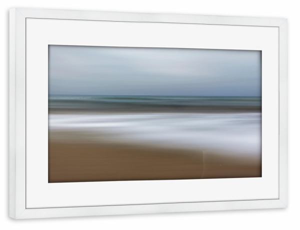 Poster mit Rahmen weiß "Ostseestrand Dierhagen" artboxONE - Natur,Reise,Reise / Strand und Meer