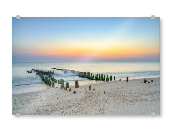 Acrylglasbild "Buhne bei Rantum auf Sylt" artboxONE - Natur,Reise,Reise / Strand und Meer