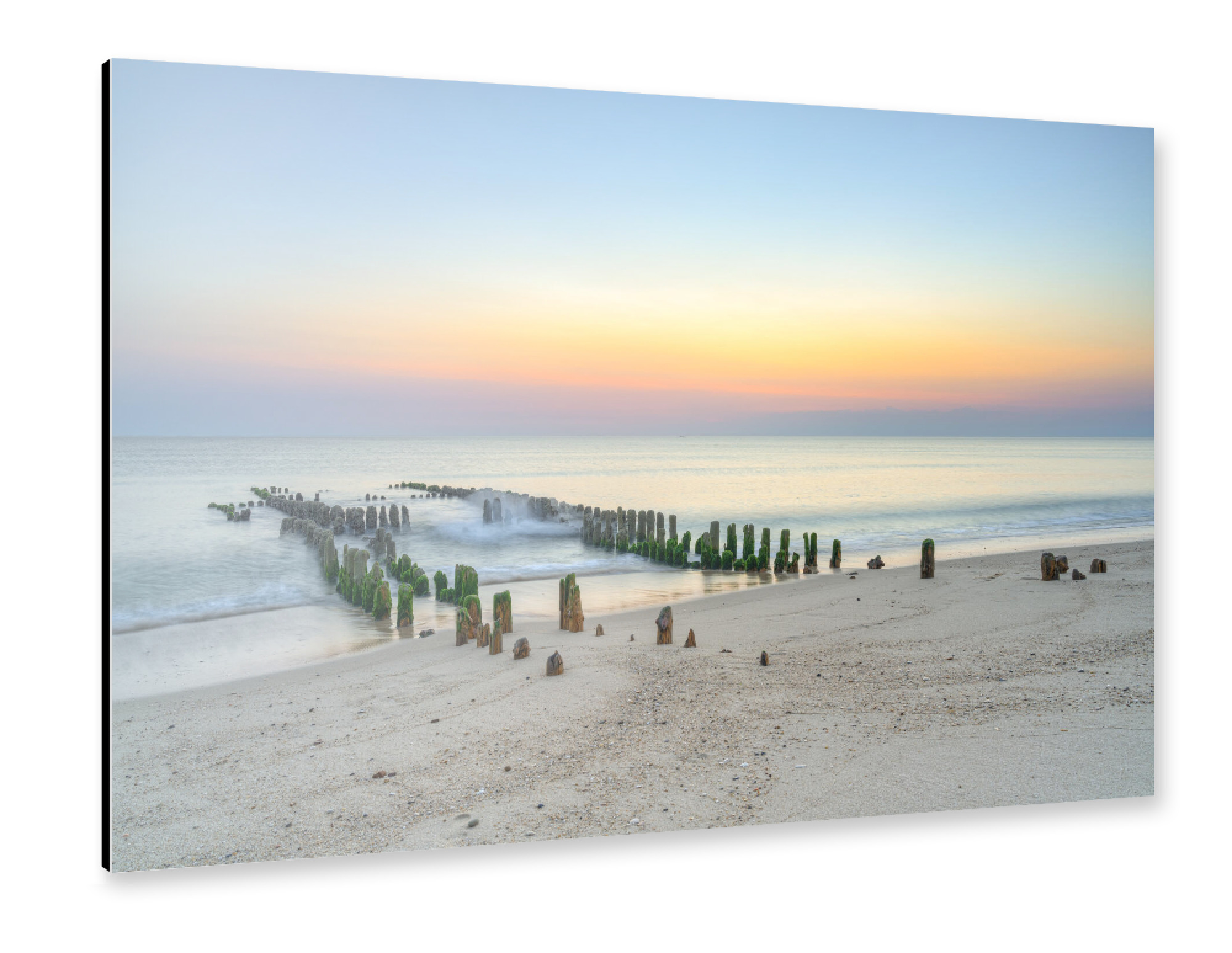 Alu-Dibond "Buhne bei Rantum auf Sylt" 30x20 cm artboxONE