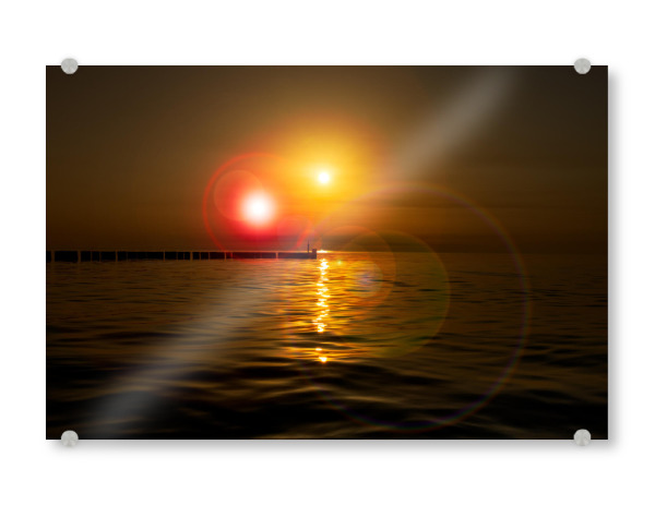Acrylglasbild "Sommernachtstraum am Meer" artboxONE - Natur,Reise,Reise / Strand und Meer