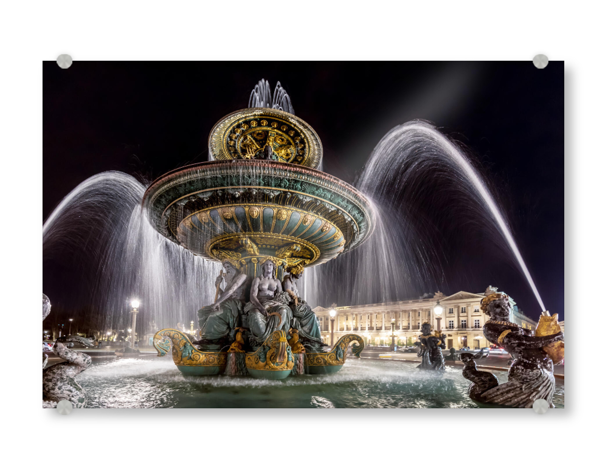 Acrylglasbild "Fontaine De La Concorde" artboxONE - Städte,Reise,Architektur,Städte / Paris,Reise / Länder
