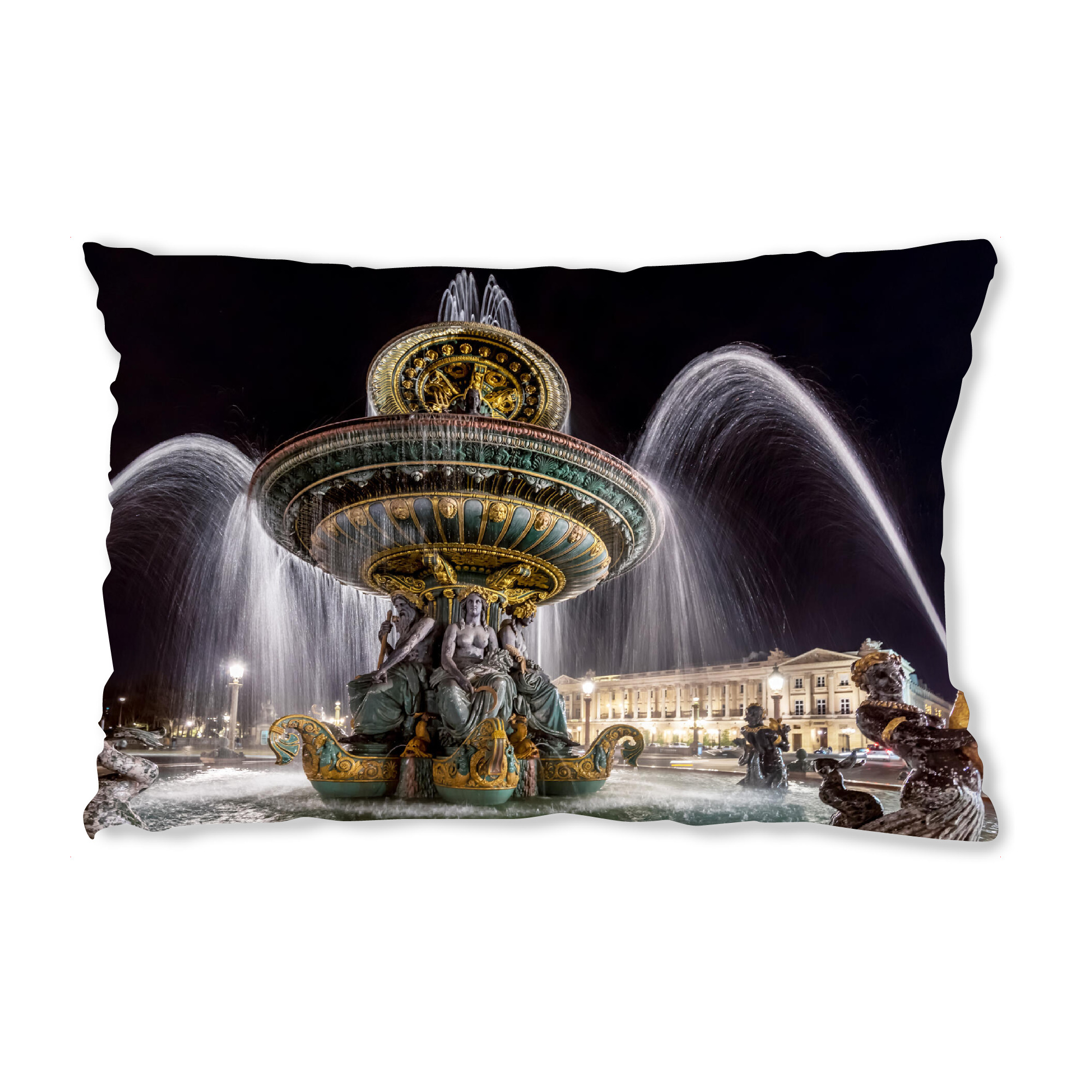 Design-Kissen "Fontaine De La Concorde" artboxONE - Städte,Reise,Architektur,Städte / Paris,Reise / Länder