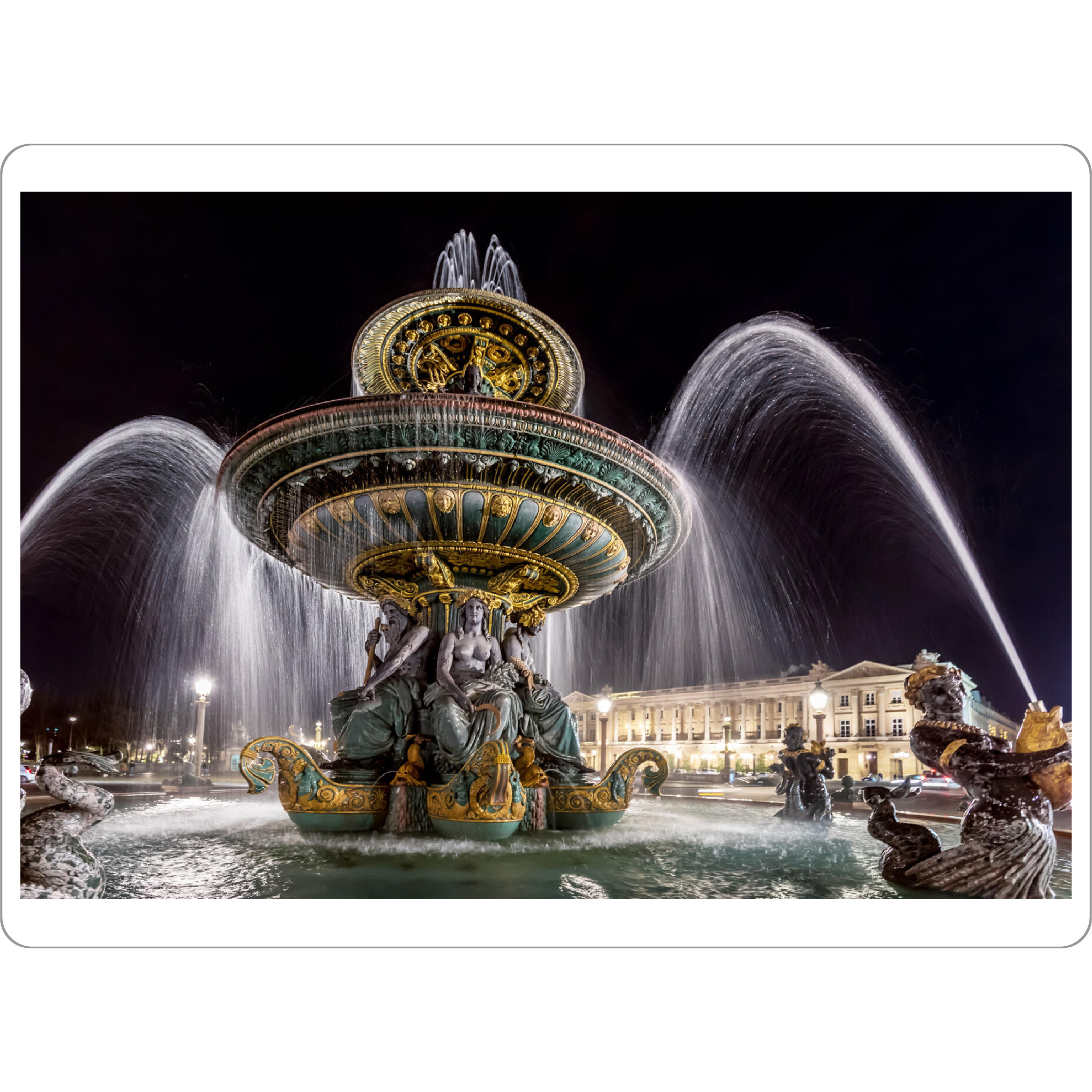 Tischset "Fontaine De La Concorde" artboxONE - Städte,Reise,Architektur,Städte / Paris,Reise / Länder