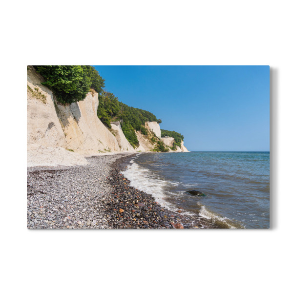 Galerie-Print "Kreidefelsen, Welle, Steine" 30x20 cm artboxONE