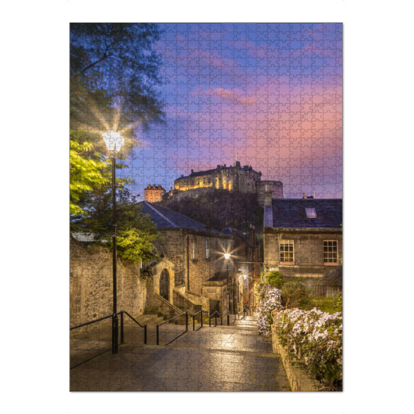 Puzzle Ravensburger "Edinburgh Castle Sonnenuntergang" artboxONE - Städte,Architektur