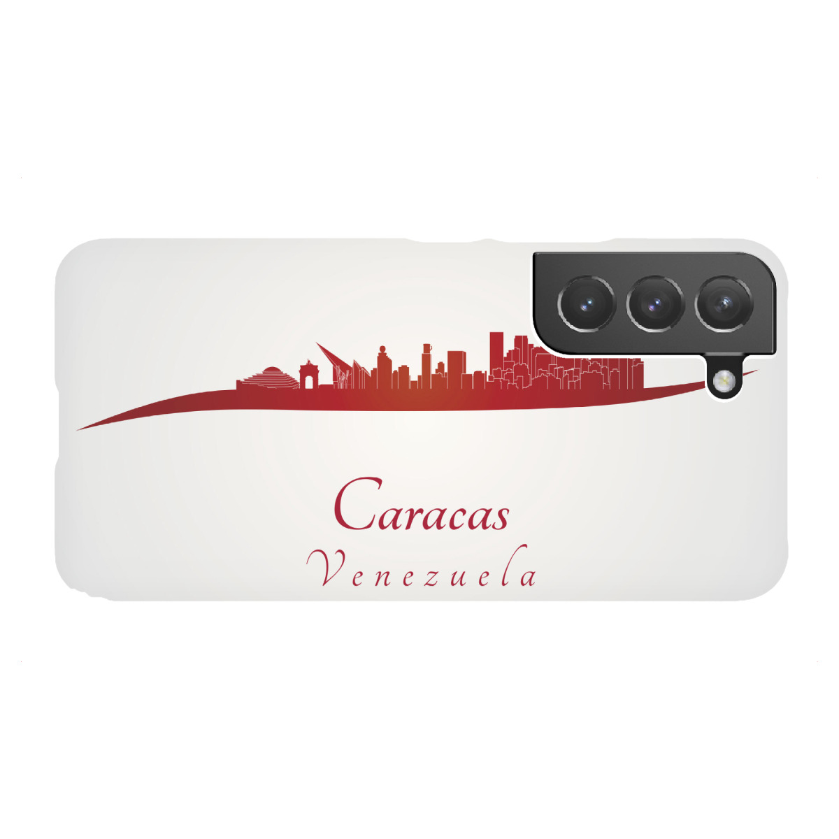 "Caracas-Skyline in Rot"für Samsung Galaxy - Premium-Case Handyhülle artboxONE