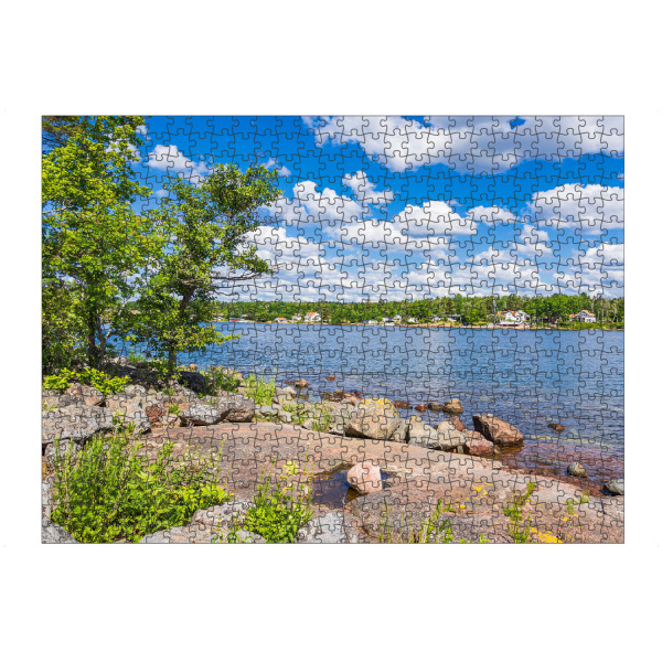 artboxONE Puzzle "Wolken, Ostsee, Bäume" artboxONE - Natur,Reise,Reise / Strand und Meer,Reise / Länder