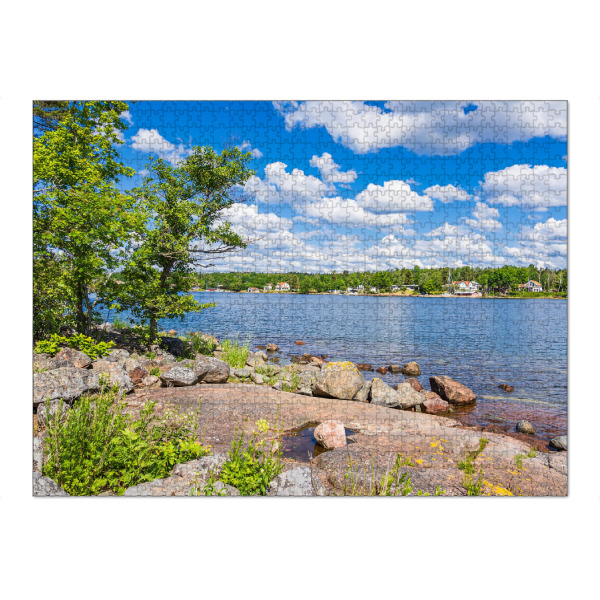 Puzzle Ravensburger "Wolken, Ostsee, Bäume" artboxONE - Natur,Reise,Reise / Strand und Meer,Reise / Länder