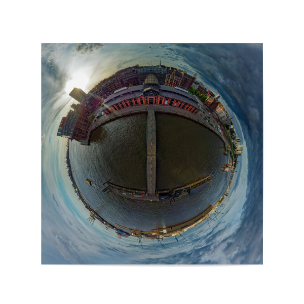 Poster 20x20 cm "Fischauktionshalle Hamburg" artboxONE - Städte,Städte / Hamburg,Reise,Architektur,Reise / Länder