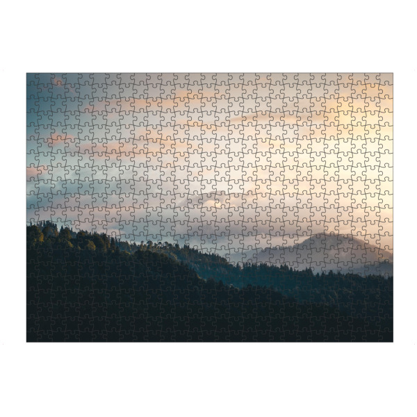 artboxONE Puzzle "Ein Abend in den Alpen" artboxONE - Natur,Reise,Reise / Länder - Alpen,Landschaft,Landscape,Bergkette,Mountains,Berge,Moody