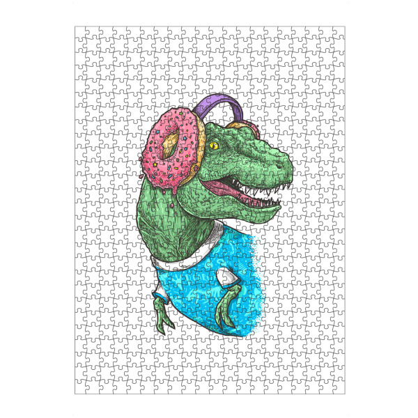 artboxONE Puzzle "T-Rex mit Kopfhörern" artboxONE - Musik,Lustig