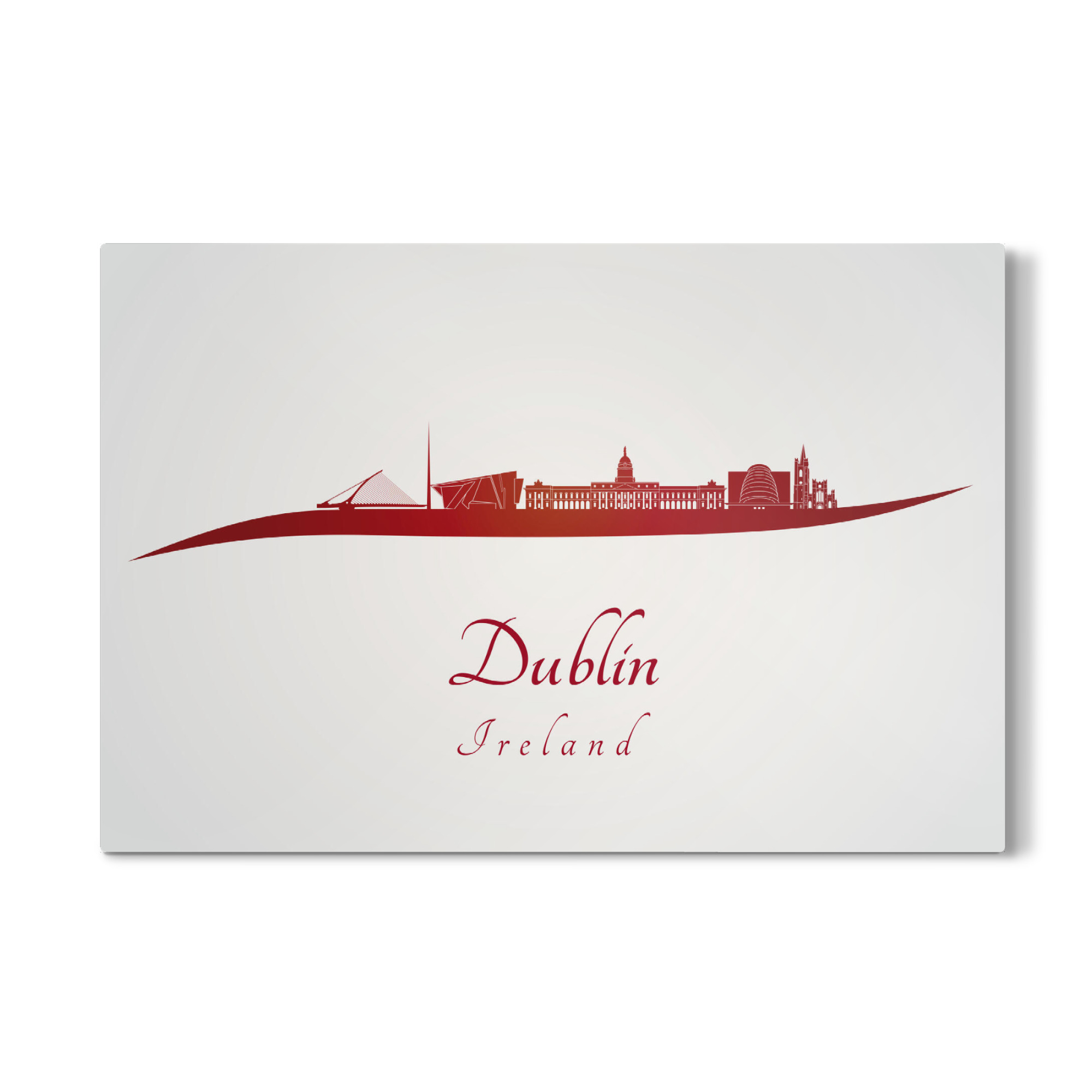 Galerie-Print "Dubliner Skyline in Rot" 30x20 cm artboxONE