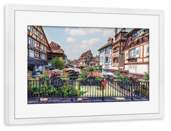 Poster mit Rahmen weiß "From The Bridge" artboxONE - Städte,Reise,Architektur,Reise / Länder,Städte / Weitere