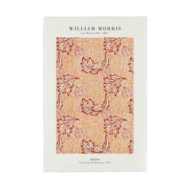 Holzbild "William Morris - Vintage Apples" artboxONE - Natur,Floral