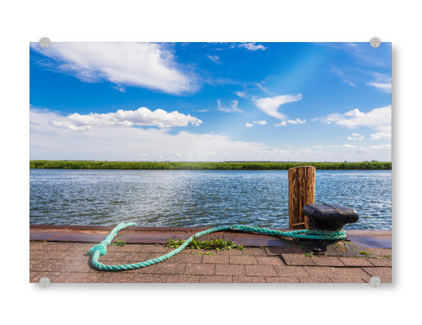 Acrylglasbild "Anlegestelle am Bodden" artboxONE - Natur,Reise,Architektur,Reise / Strand und Meer