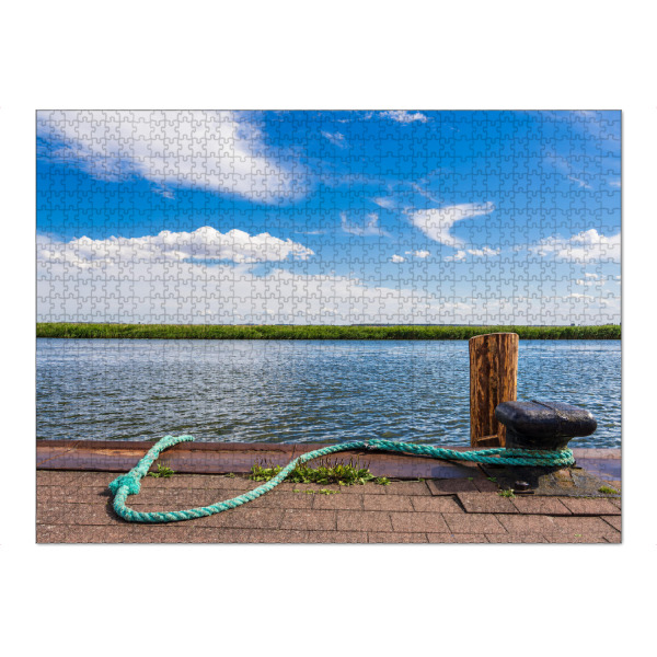 Puzzle Ravensburger "Anlegestelle am Bodden" artboxONE - Natur,Reise,Architektur,Reise / Strand und Meer