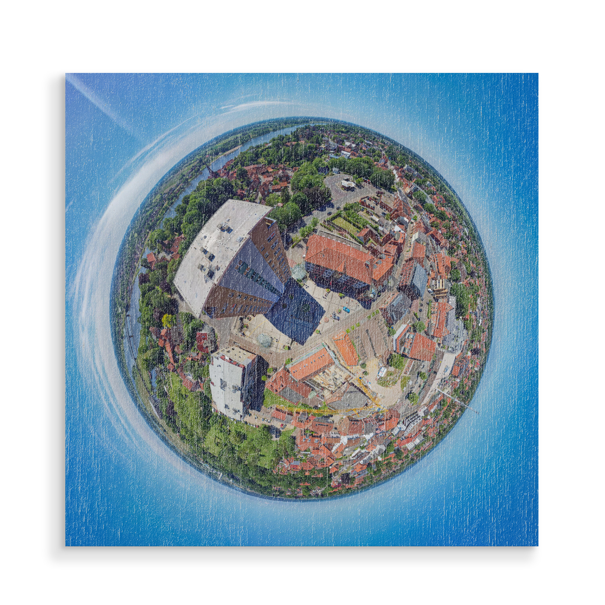 Holzbild "Lauenburg/Elbe - Platz Alte Wache" artboxONE - Städte,Reise,Architektur,Reise / Länder,Städte / Weitere