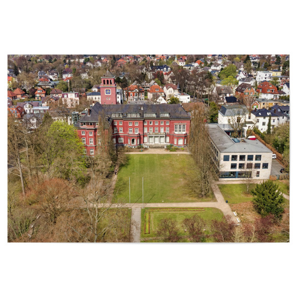 Poster 30x20 cm "Hamburg-Bergedorf Rathaus" artboxONE - Städte,Städte / Hamburg,Natur,Reise,Architektur - Hamburg,Bergedorf,Rathaus,Park,Rathauspark