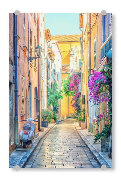 Acrylglasbild "Saint-Tropez-Dorf" artboxONE - Städte,Reise,Architektur,Reise / Länder,Städte / Weitere