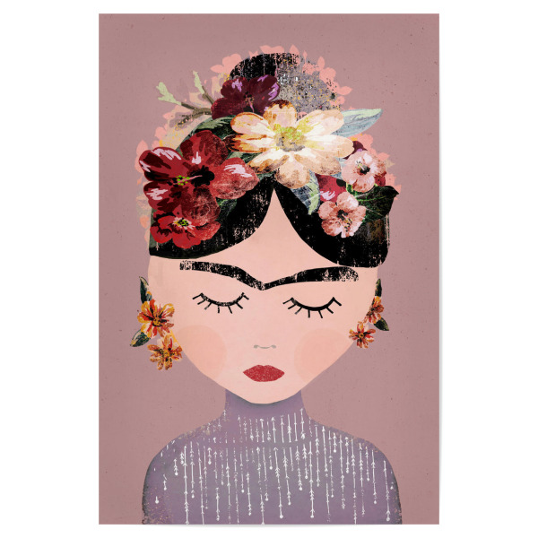 Poster 30x20 cm "Frida (pastel Version)" artboxONE - Für Kinder,Menschen,Für Mama
