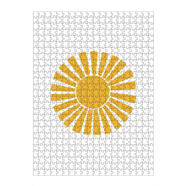 artboxONE Puzzle "Abstrakter Boho-Sonnenschein" artboxONE - Für Kinder - Boho,Sonne,Sonnenschein,Druck,Kunst,Kinder,Kind,Baby,Babysonne,Druckbar