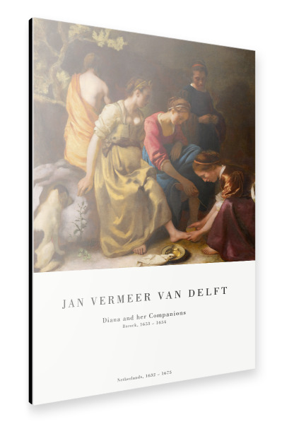 Alu-Dibond "Vermeer - Diana und ihre Begleiter" 30x20 cm artboxONE