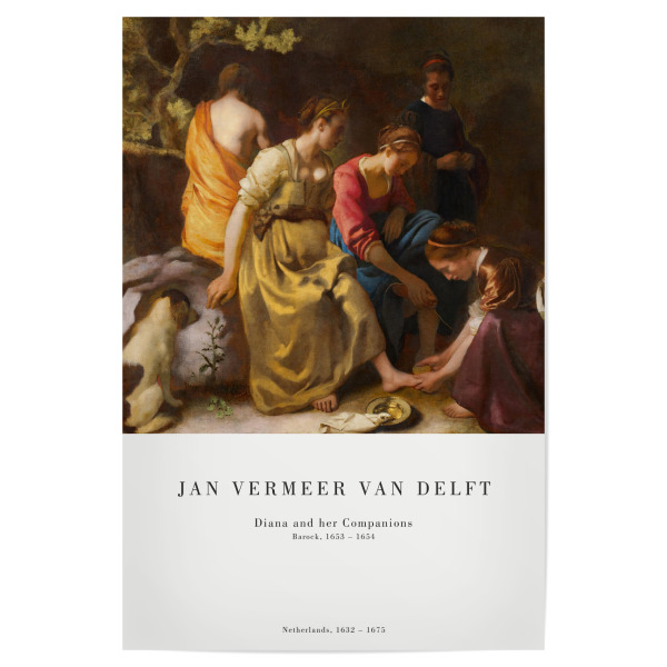Poster 30x20 cm "Vermeer - Diana und ihre Begleiter" artboxONE - Menschen,Fashion