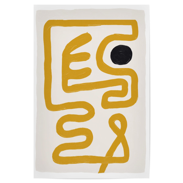 Poster "Malou Studio - Aurora Gelb" artboxONE - Abstrakt,Geometrie,Für Mama