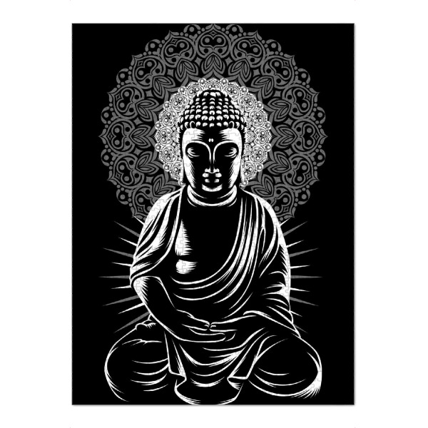 Puzzle Ravensburger "Buddha praktiziert Yoga" artboxONE - Städte / Tokio