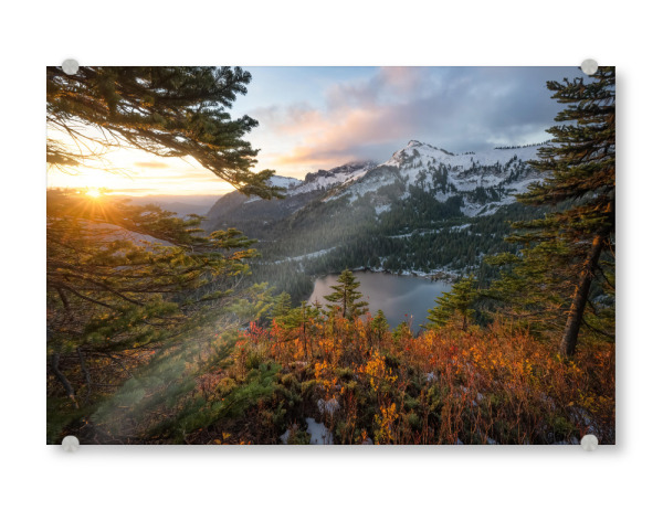 Acrylglasbild "Sturz am Louise Lake" artboxONE - Natur,Reise,Reise / Länder
