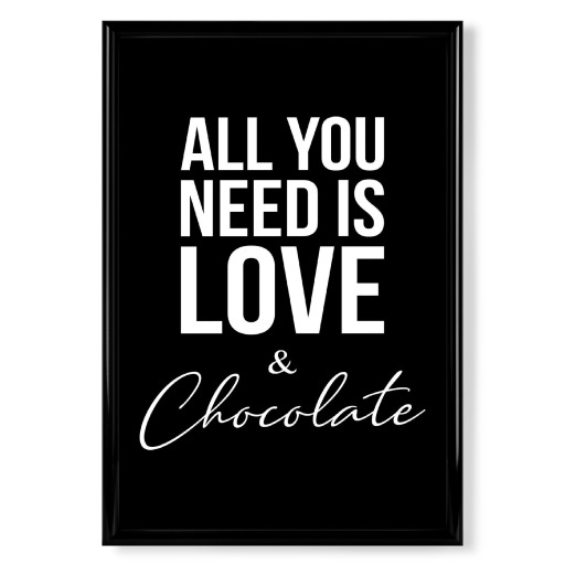 LOVE AND CHOCOLATE (Black)