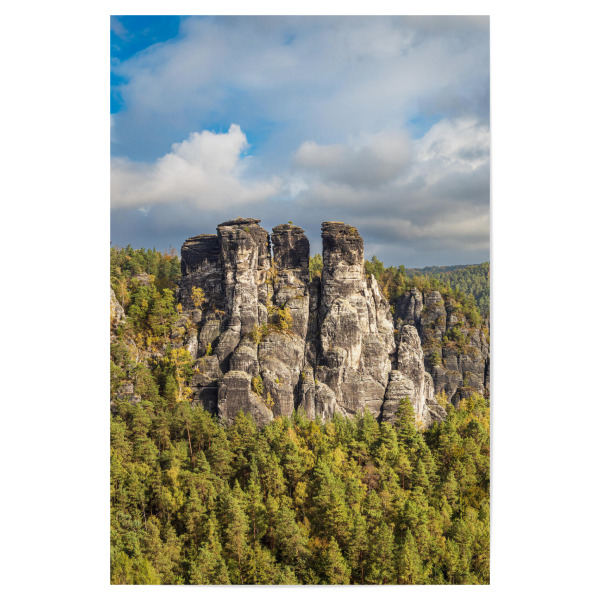 Poster "Wald, Felsen, Wolken" artboxONE - Natur,Reise