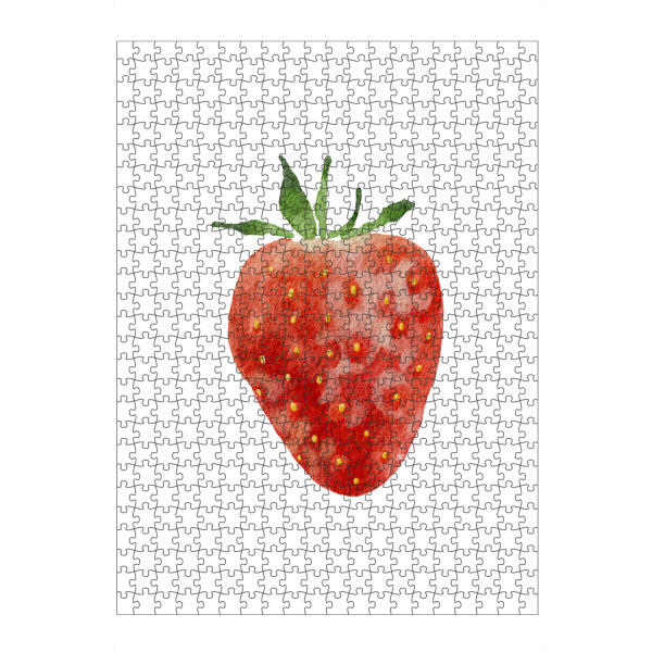 Puzzle Ravensburger "Aquarell Erdbeerfrucht" artboxONE - Essen & Trinken / Obst & Gemüse