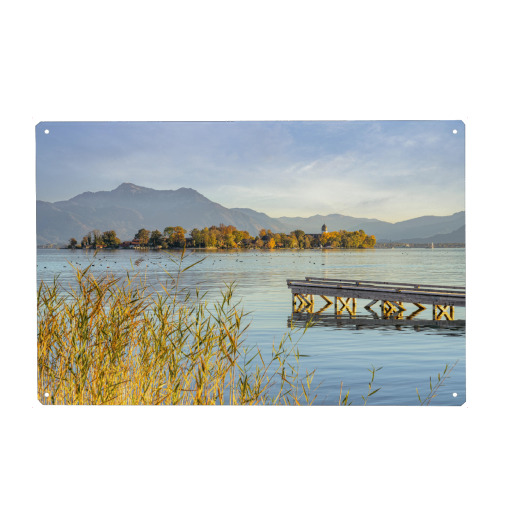 Chiemsee Blick zur Fraueninsel