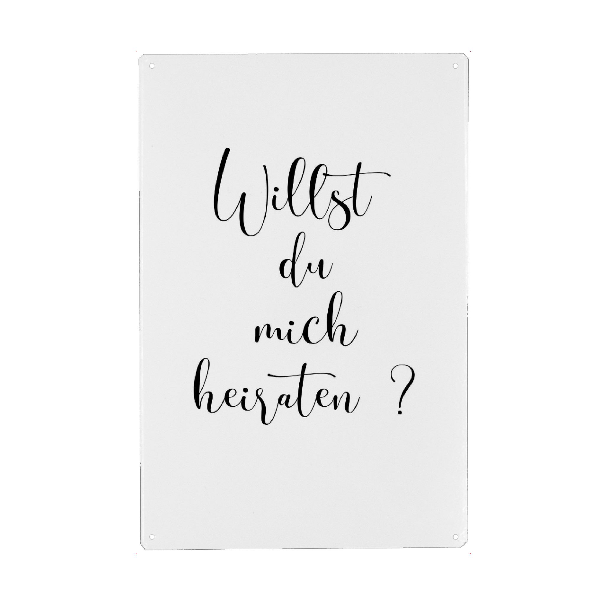 Holzbild "Willst du mich heiraten" artboxONE - Menschen,Liebe