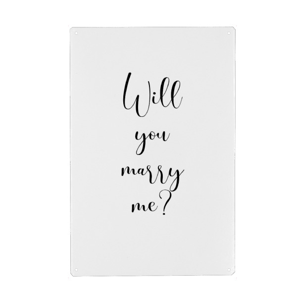 Holzbild "Will you marry ne" artboxONE - Menschen,Liebe