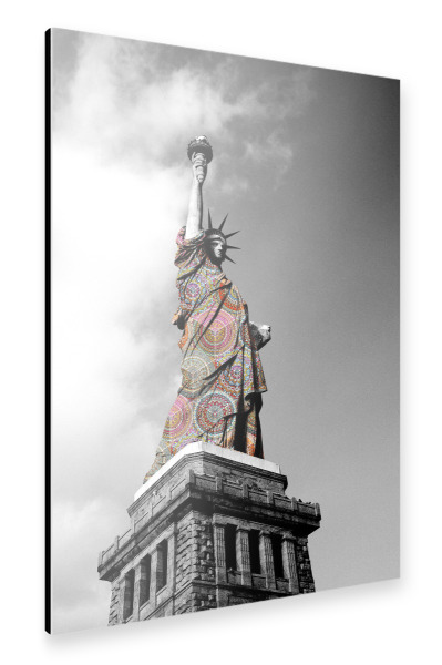 Alu-Dibond "Flippiges Wahrzeichen - New York" 30x20 cm artboxONE
