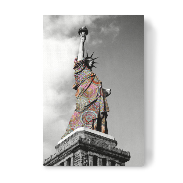 Leinwandbild "Flippiges Wahrzeichen - New York" artboxONE - Städte / New York,Abstrakt,Architektur