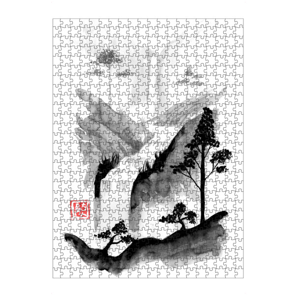 artboxONE Puzzle "Herbst und Bäume" artboxONE - Reise / Asien - Herbst,Berg,Sumie,Japan,Bäume - Bild herbst