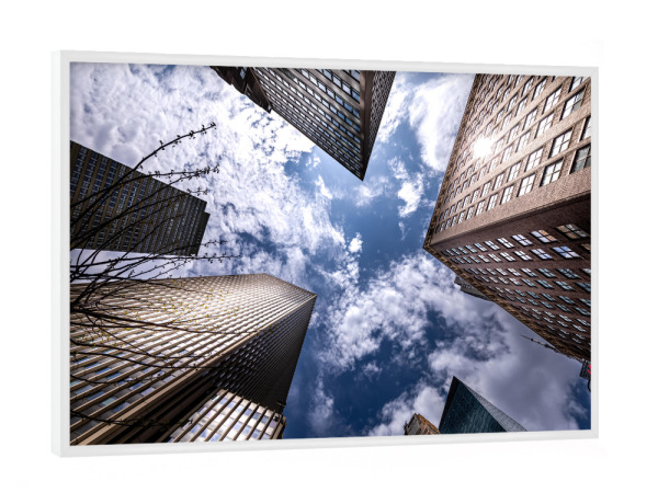 Poster mit weißem Rahmen "New Yorker Ecke" artboxONE - Städte,Städte / New York,Reise,Architektur,Reise / Länder