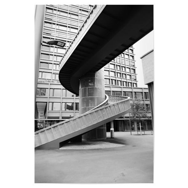 Poster "Urban Stairs" artboxONE - Architektur,Geometrie,Fashion,Streetart,Städte / Zürich - Zurich,Black and white,Streetart,Foto,Style,Urban