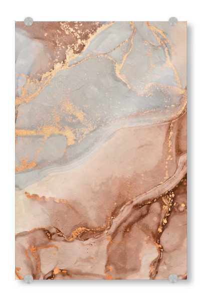 Acrylglasbild "Abstraktes Goldenes" artboxONE - Abstrakt - Abstrakt,Abstrakt,Golden,Gold