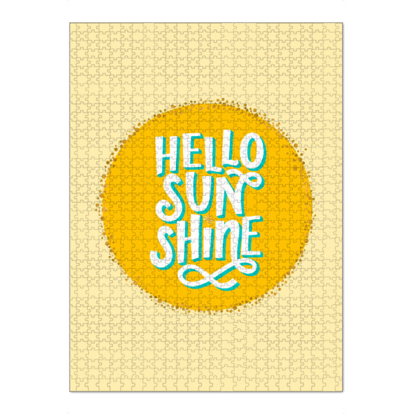 Puzzle Ravensburger "Hello Sunshine. Sonne im Herzen" artboxONE - Typografie,Für Kinder,Buchstaben