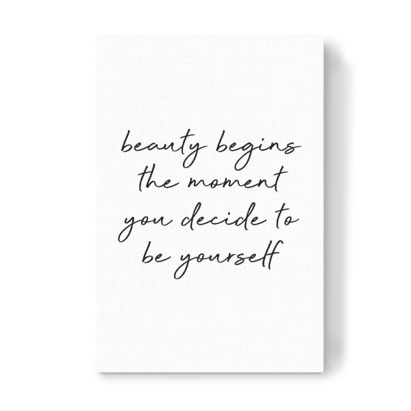 Leinwandbild "Sei du selbst Zitat" artboxONE - Typografie,Für Kinder,Menschen,Fashion,Für Mama